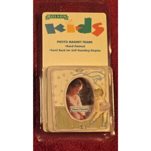 Vintage Holson Kids Ballerina Photo Magnet Frame Hand Painted New Old Stock...